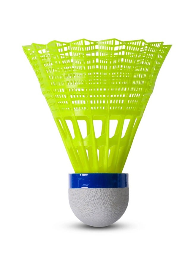 Bolt Xtreme Medium - Nylon Shuttlecock - Pack Of 6 - Yellow/Medium