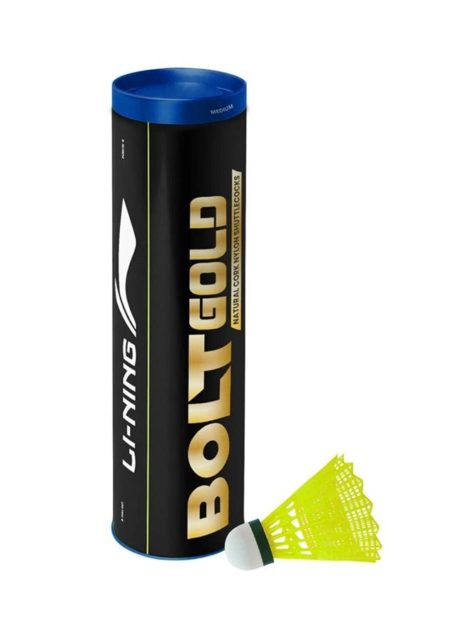 Bolt Gold Natural Core Nylon Shuttlecock