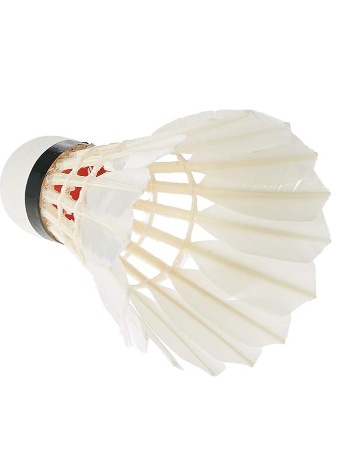 A2 Feather Shuttlecock | Speed 77 | Pack of 12 Shuttles | Feather Type : Duck Feather | Badminton Sports