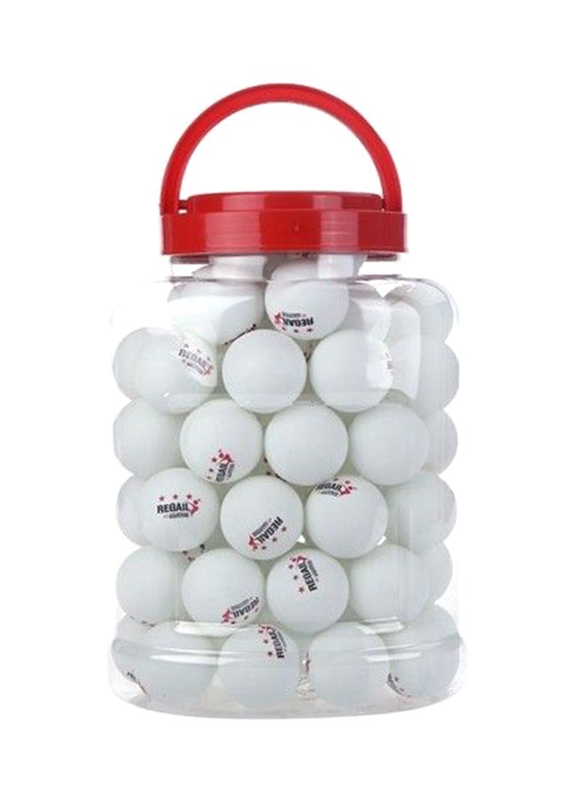 60-Piece 3-Star Ping-Pong Table Tennis Ball Set - 40 mm