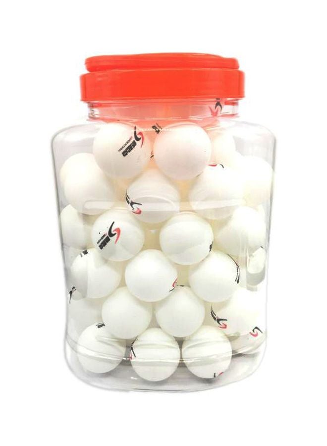 60-Piece Plastic Table Tennis Ball