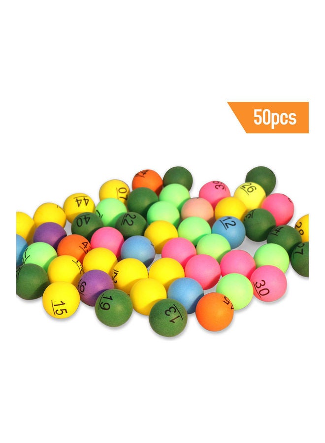 50-Piece Table Tennis Ball 23x13x16cm