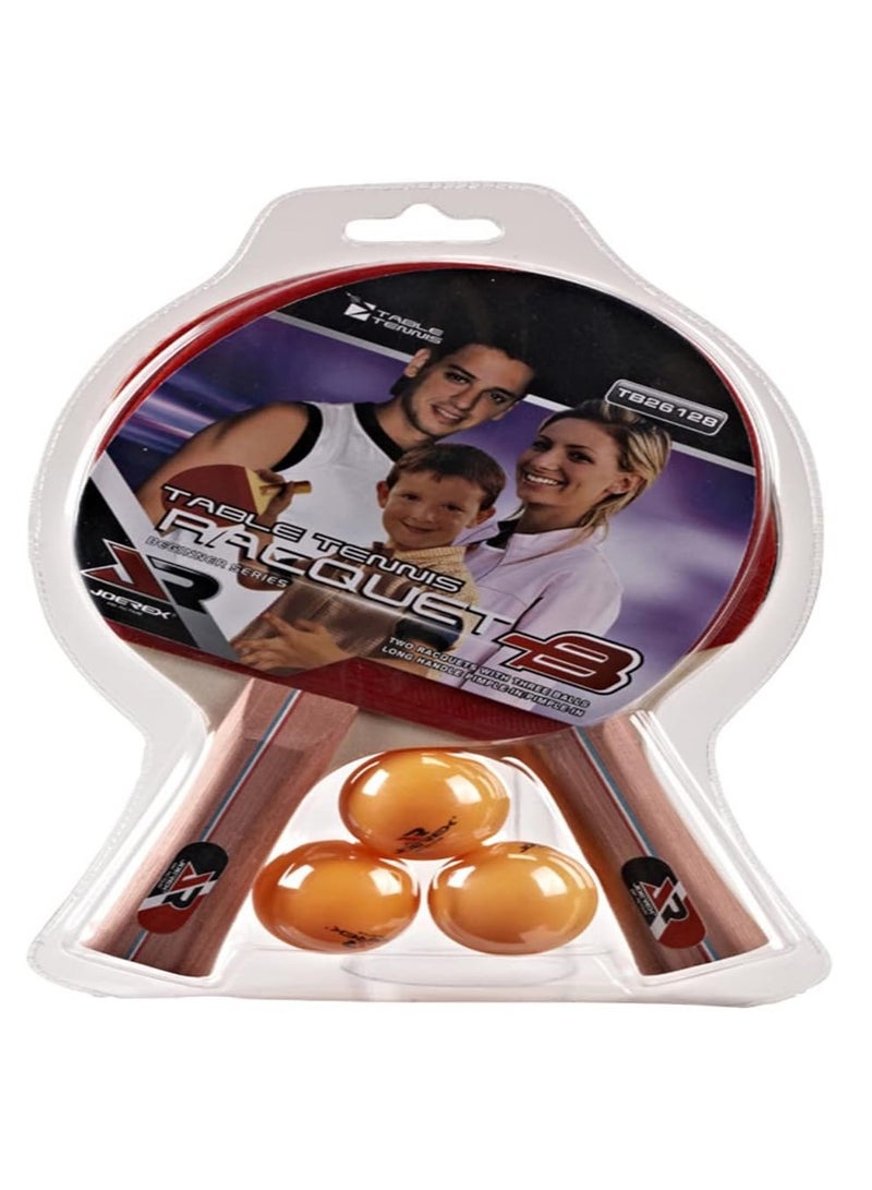 Joerex Short Handle Table Tennis Set