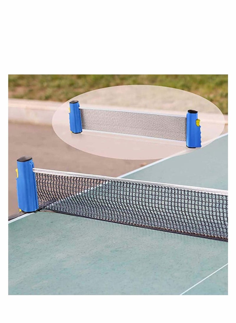 Retractable Table Tennis Net, Portable Telescopic Ping Pong Bracket for Any Adjustable Stand Post Indoor Outdoor Entertainment Accessories Office Desk Home Kitchen