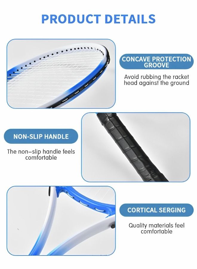 Adult Tennis Racket Set,Tennis Trainer with String Rebound Tennis,Beginner Tennis Training with Racket,Racket Bag, Tennis Trainer,Outdoor Sports Set