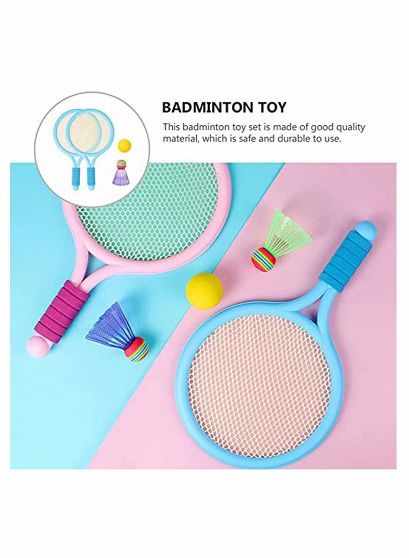 Tennis Racket Set for Children, Tennis Balls Badminton Balls Badminton Rackets Kids Set Outdoor Garden Game Set Outdoor Game Toys for Children