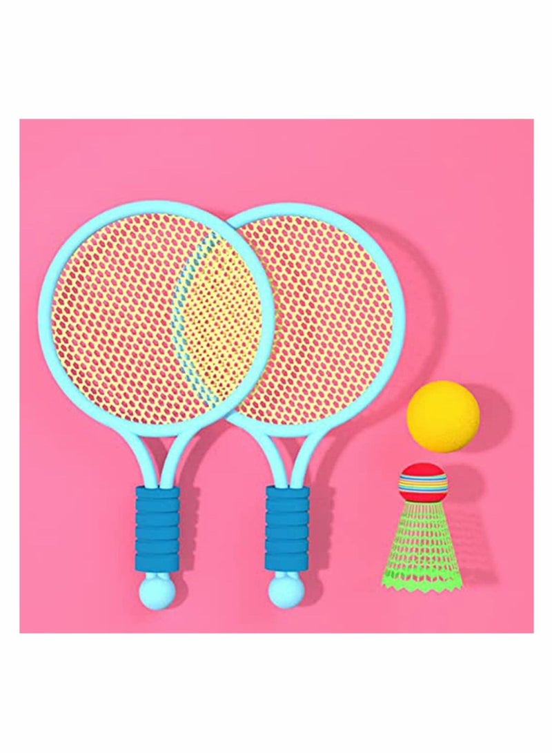 Tennis Racket Set for Children, Tennis Balls Badminton Balls Badminton Rackets Kids Set Outdoor Garden Game Set Outdoor Game Toys for Children