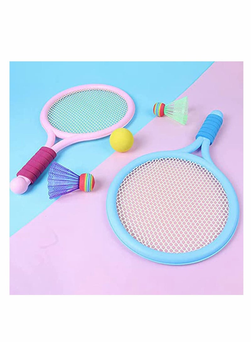 Tennis Racket Set for Children, Tennis Balls Badminton Balls Badminton Rackets Kids Set Outdoor Garden Game Set Outdoor Game Toys for Children