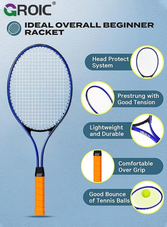 Adult Tennis Racket Set,Tennis Trainer with String Rebound Tennis,Beginner Tennis Training with Racket,Racket Bag, Tennis Trainer,Outdoor Sports Set