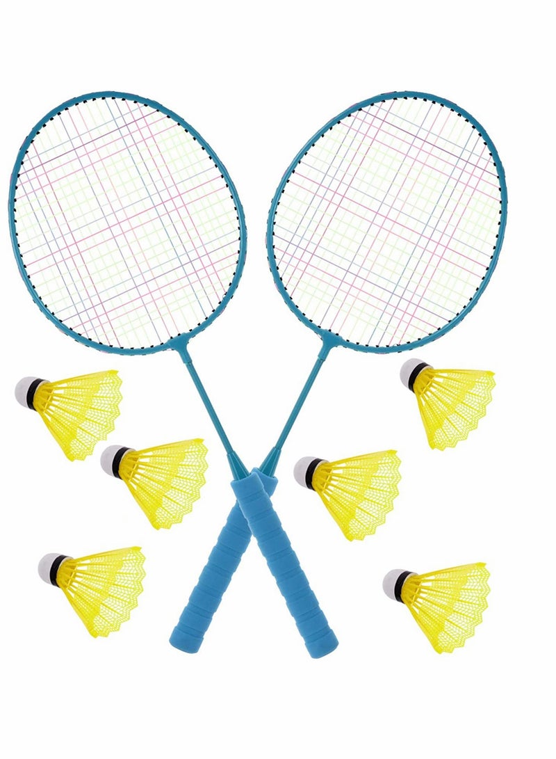 Badminton Racket Toys, Badminton Racquet Set Children Outdoor Sport Game with Balls and Carrying Bag for Beginner Players Indoor Outdoor 1 Set