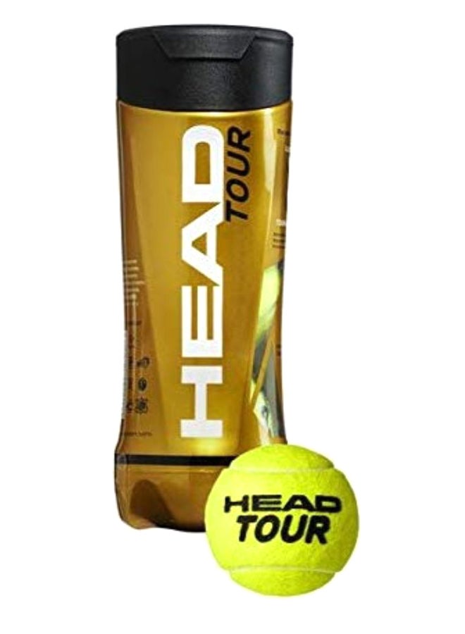 3-Piece Head Tour Tennis Ball 2.5inch