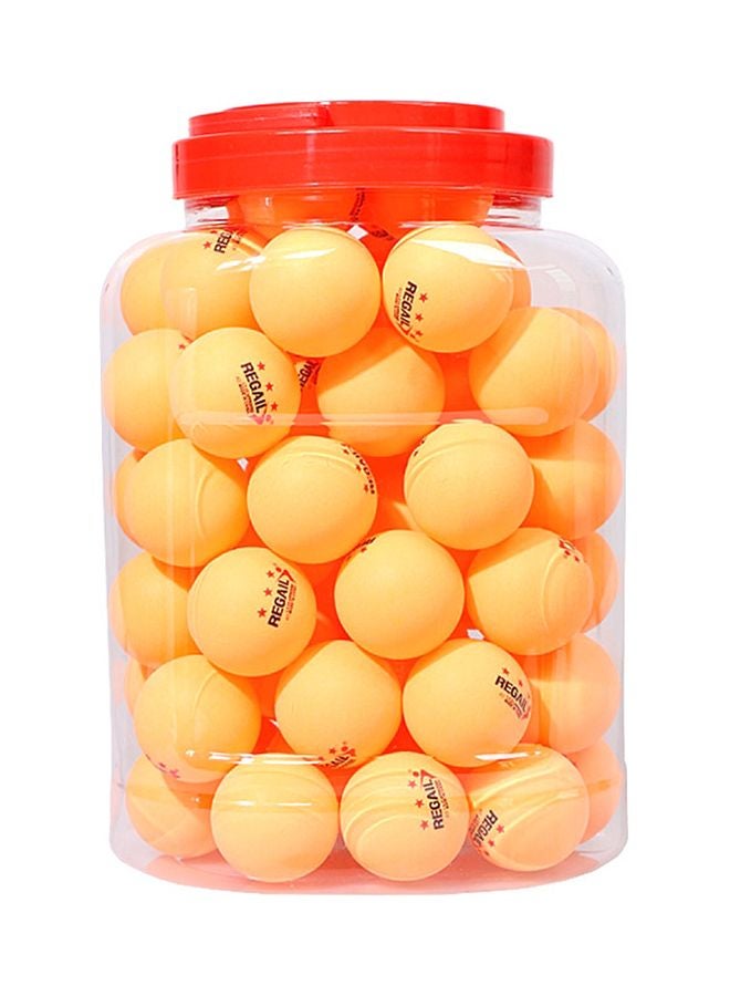 60-Piece Barrel Celluloid Table Tennis Training Ball 28x15x20cm