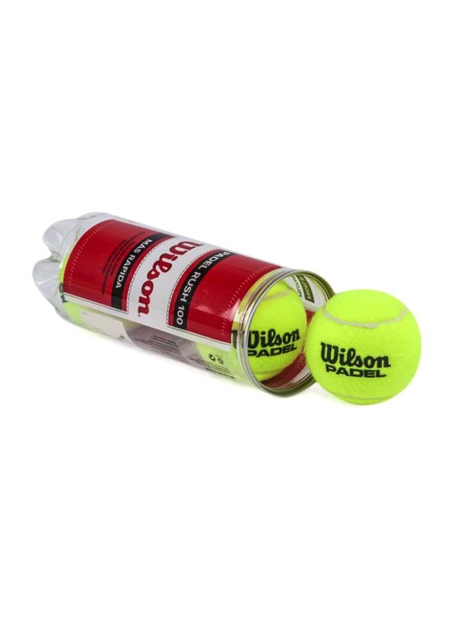 3-Piece Padel Rush 100 Tennnis Ball 22.8x64.8x22.6cm