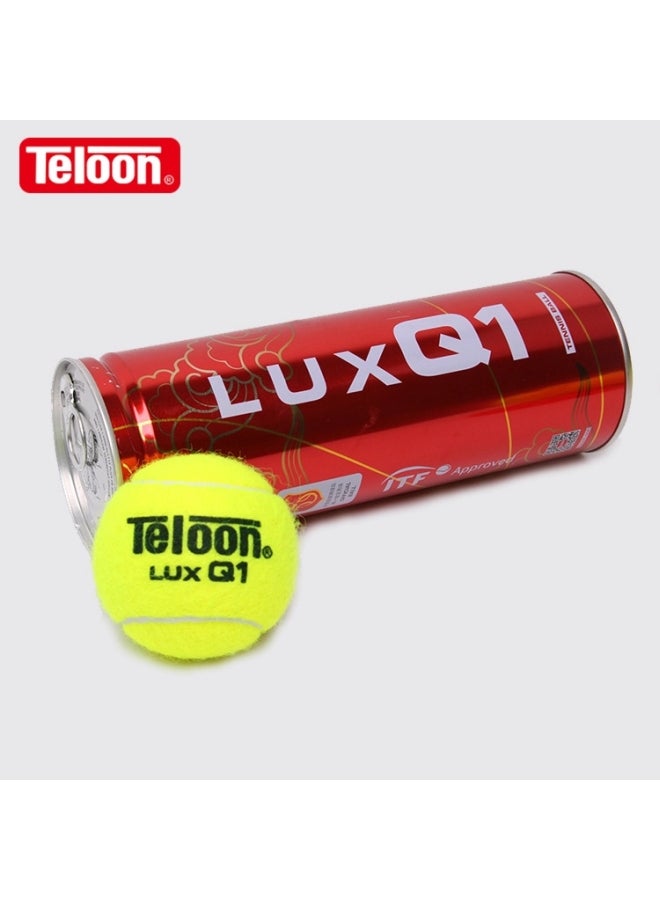 Teloon  high quality pressurized tennis balls ( 3 balls in a can ) suitable for all courts 65.5-67.5ml