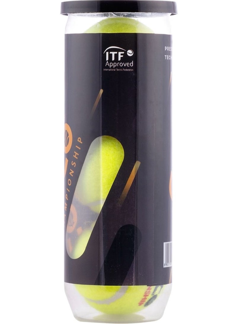 Mega Pack Of 9 International Tennis Federation Approved Championship Tennis Balls In Three Petcans