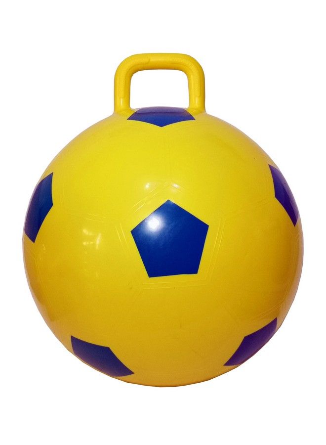 Space Hopper Ball With Pump In Soccer Ball Style 18In / 45Cm Diameter For Ages 3 6 Hop Ball Kangaroo Bouncer Hoppity Hop