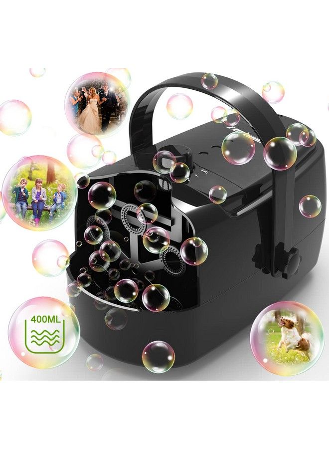 Bubble Machine Durable Automatic Bubble Blower 10000+ Bubbles Per Minute Bubbles For Kids Toddlers Bubble Maker Operated By Plugin Or Batteries Bubble Toys For Indoor Outdoor Birthday Party