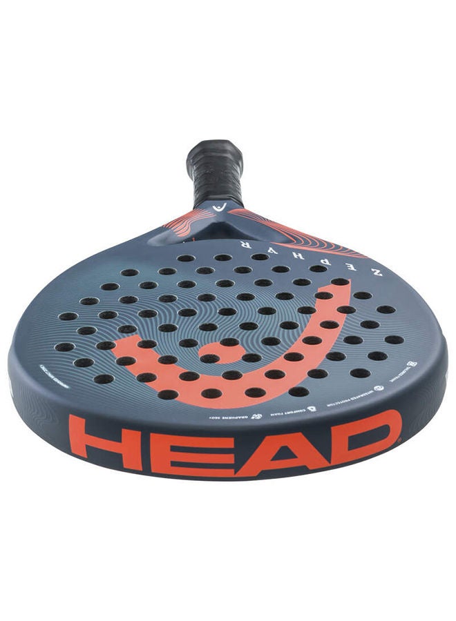 Zephyr Padel Racket | Round Shape | Fiberglass Surface | 350 Grams