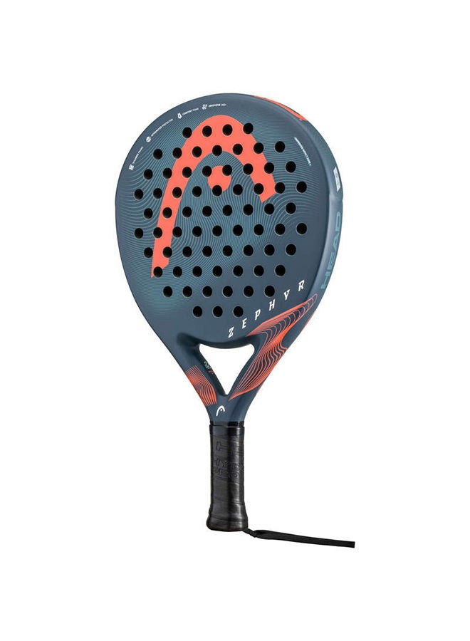 Zephyr Padel Racket | Round Shape | Fiberglass Surface | 350 Grams