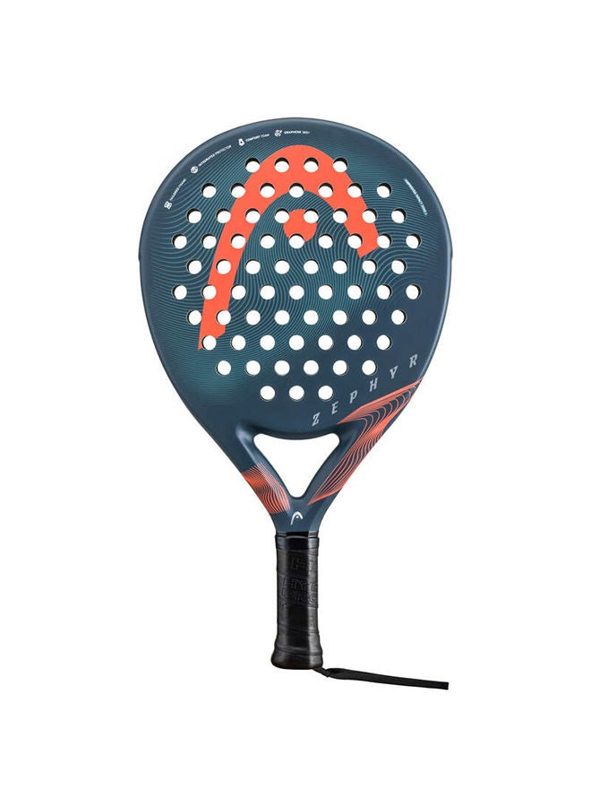 Zephyr Padel Racket | Round Shape | Fiberglass Surface | 350 Grams