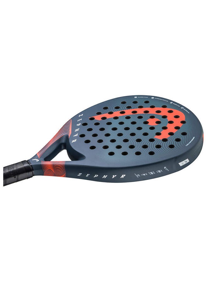 Zephyr Padel Racket | Round Shape | Fiberglass Surface | 350 Grams