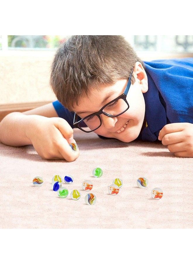 250 Pcs Marbles Bulk Assorted Colors Glass Marbles Cat Eyes Round Marbles Toy For Kids Marble Games Diy And Home Decoration