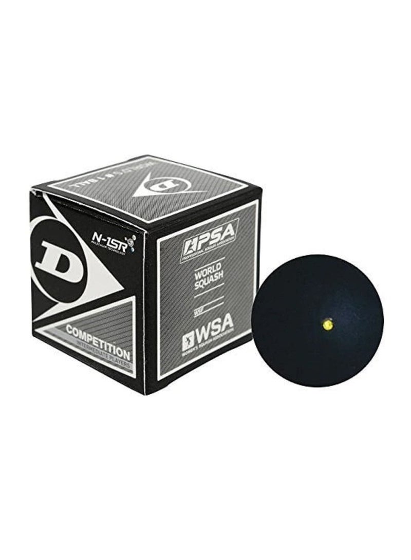 12 Pcs Dunlop Squash Balls Single Yellow Dot