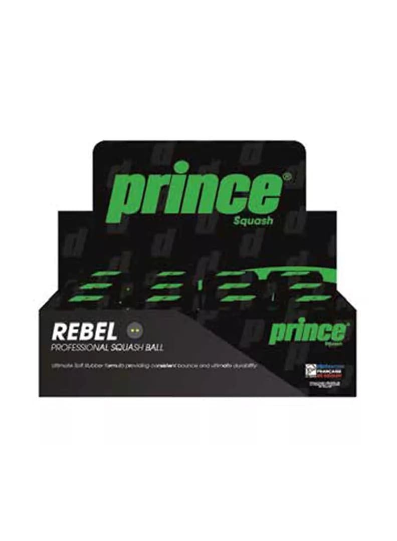 Prince Squash Balls Rebel Single Yellow 1 Dozen Box