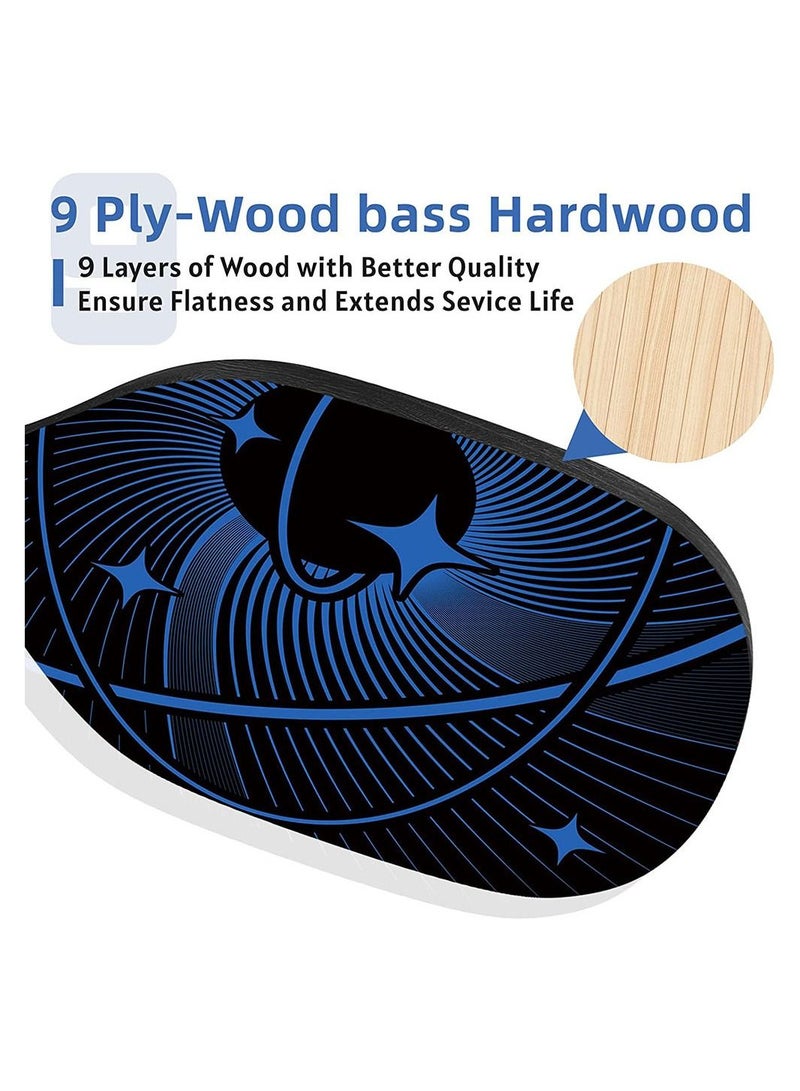 Pickleball Paddles Pickleball Set of 4 Premium Wood Pickleball Paddles Pickleball Rackets