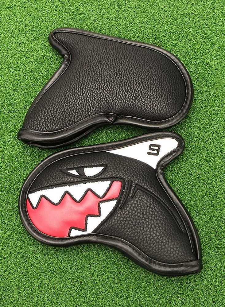 Golf Iron Covers, Handed Thick PU Leather Embroidery Number Fit Well Club 4-9/A/P/S All Brands Unisex (9 Pcs)