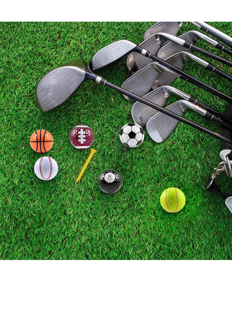 Golf Ball Pack Novelty Funny Cute Golf Balls Best Training Sports Gift for Kids Children and Golfer for Playing Practicing Golf Balls Improve the Fun of Sports