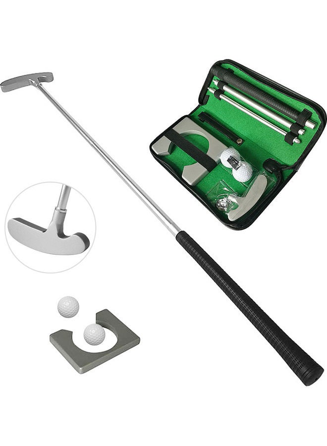 Golf Putting Trainer Portable Chipper Kit with 2 Practice Balls