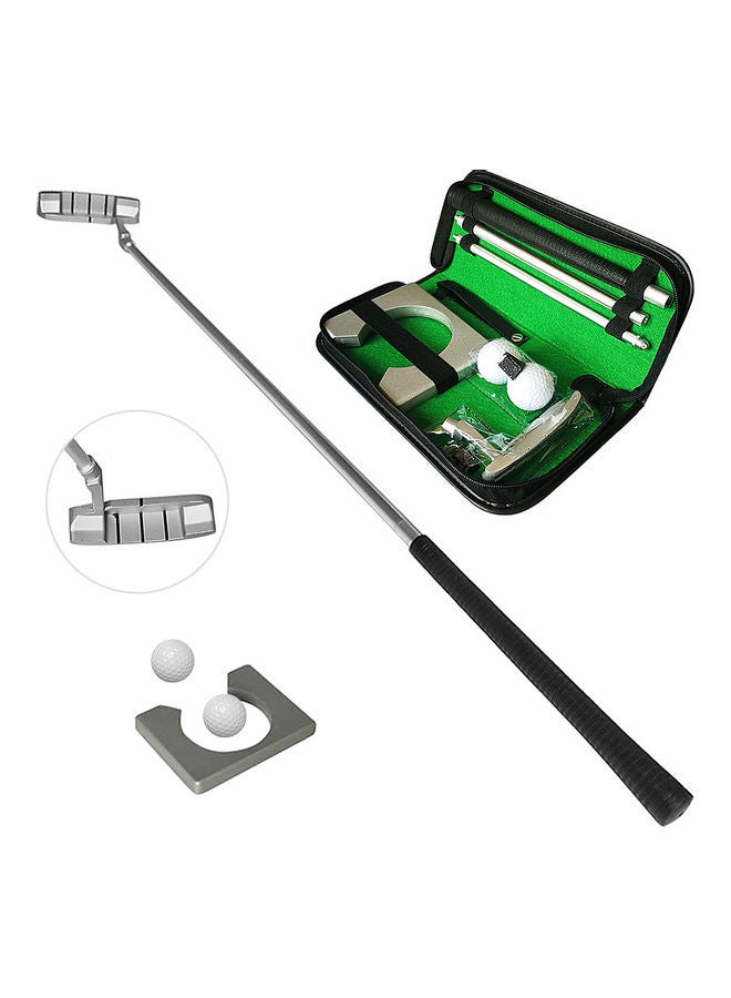 Golf Putting Trainer Portable Chipper Kit with 2 Practice Balls