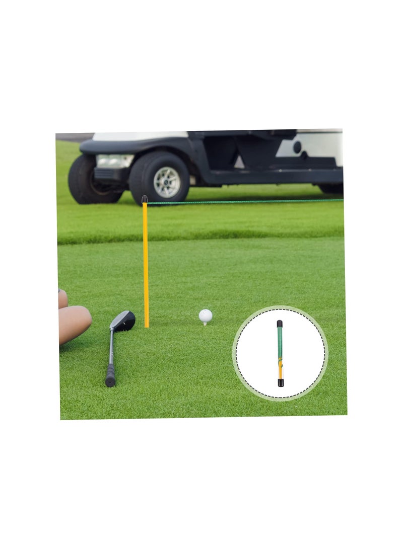 Golf Putting Trainer, Golf Putting Alignment Tool with Guide String, Portable Golf Putting Alignment Line, Adjustable Putting String Training Kit, Lightweight Putting Aid Golf for Parks Lawn(1 pack)
