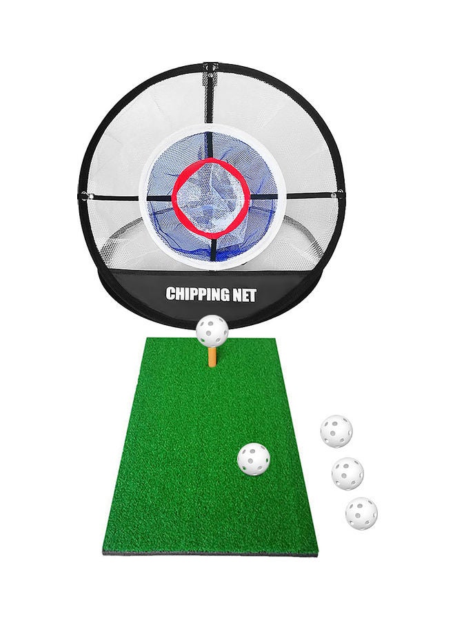 Golf Chipping Net Combo with Hitting Mat with 5 Balls