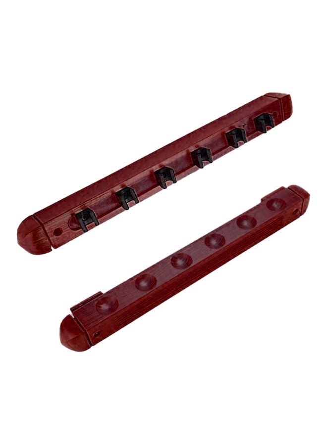 2-Piece Wooden Billiard Cue Holder