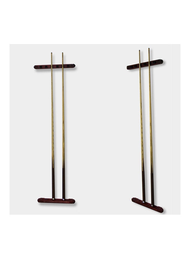 2-Piece Wooden Billiard Cue Holder