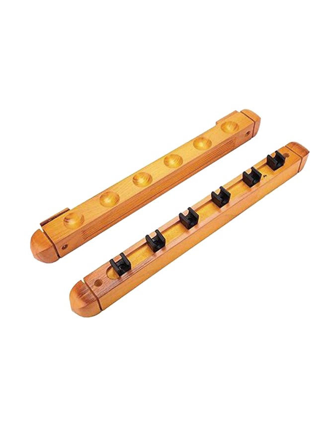 Wall Mount Hardwood Cue Rack 40 x 1.5cm