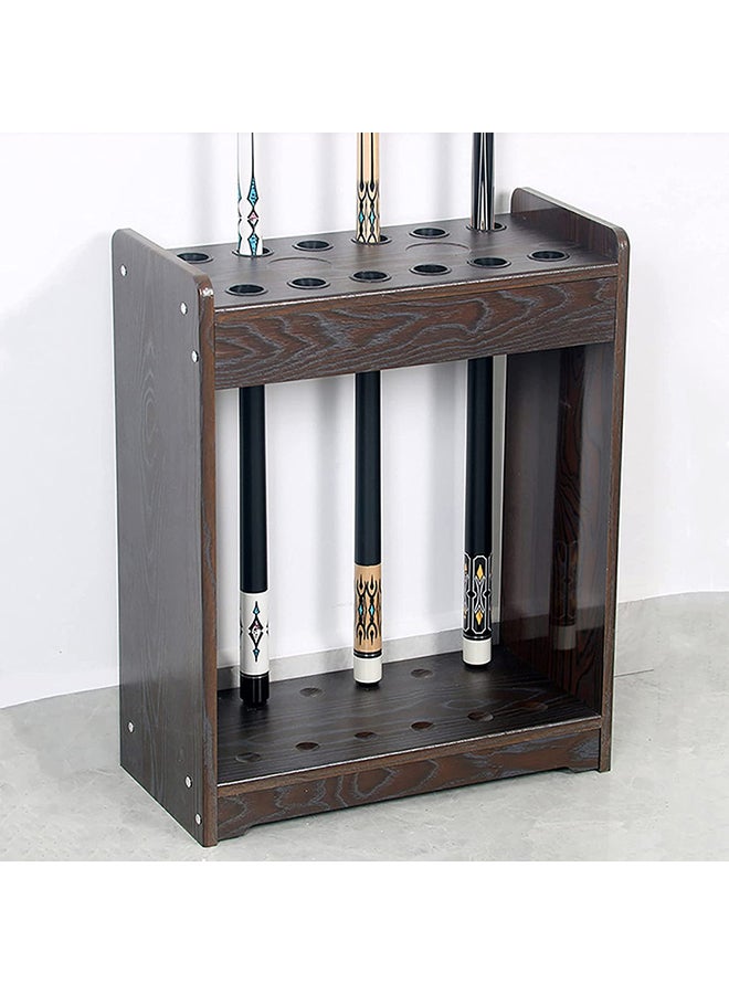 Wooden 12-Hole Snooker Cue Racks - Keep Your Cues Organized