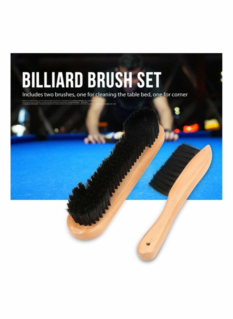 2 Pcs Billiards Pool Table Rail Brush Set,Pool Brush, Snooker Set, Felt, Tables Felt Cleaner Accessories