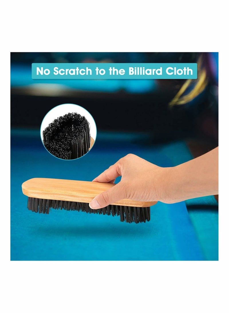 2 Pcs Billiards Pool Table Rail Brush Set,Pool Brush, Snooker Set, Felt, Tables Felt Cleaner Accessories