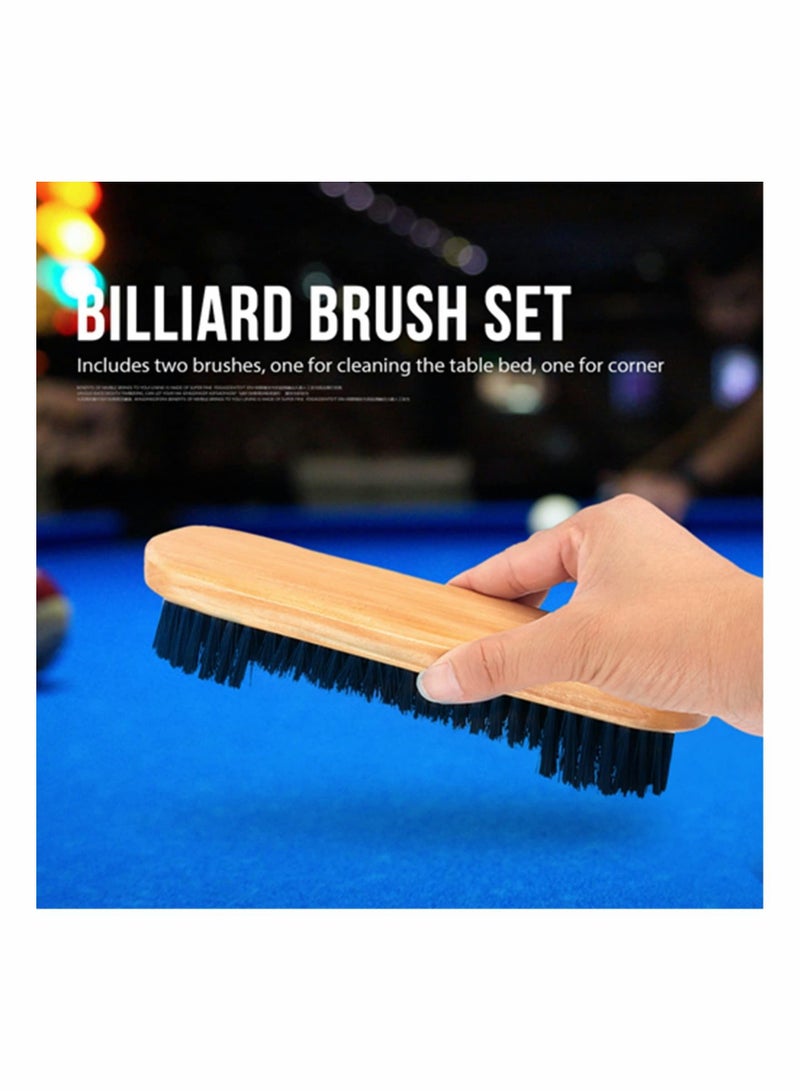 2 Pcs Billiards Pool Table Rail Brush Set,Pool Brush, Snooker Set, Felt, Tables Felt Cleaner Accessories