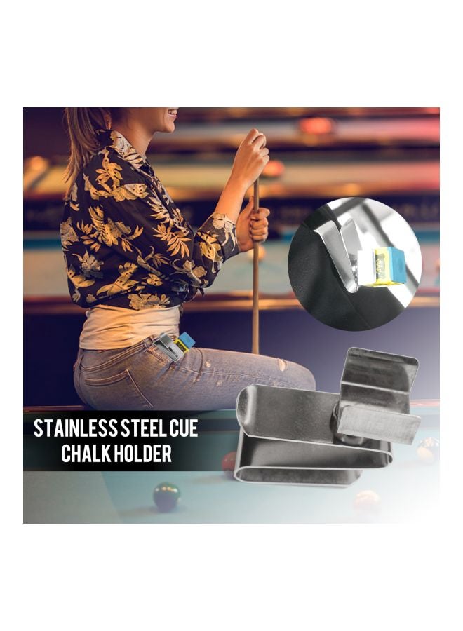 Billiards Cue Chalk Holder With Clip