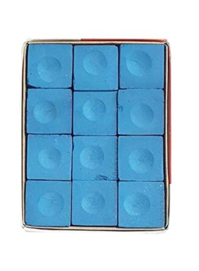 12-Piece Billiard Stick Tip Chalk