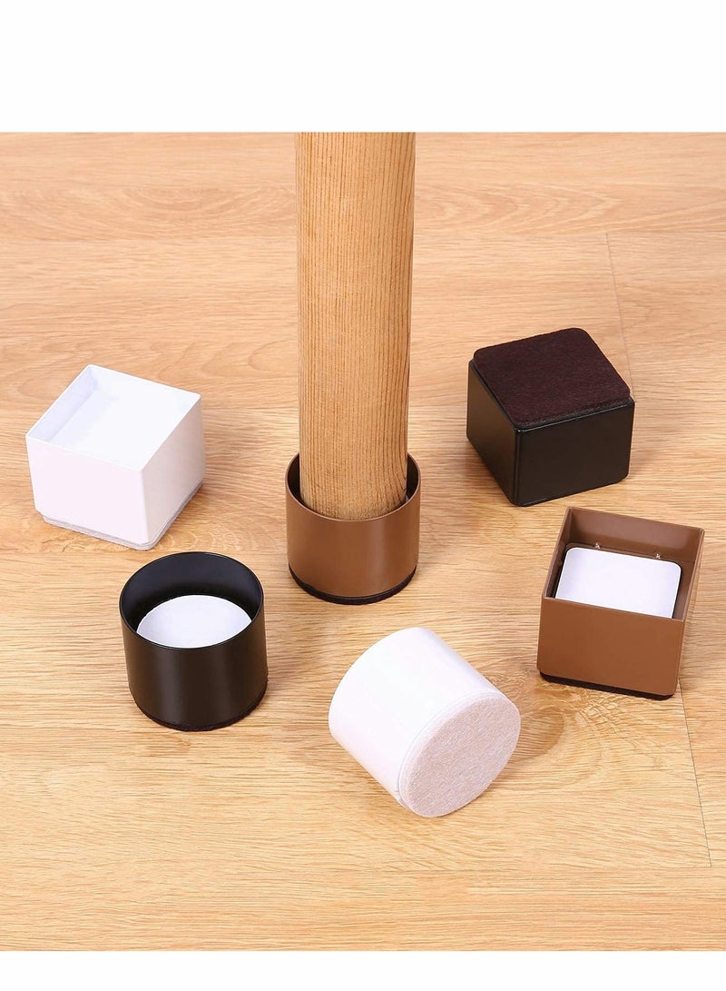 Furniture Risers, Steel Bed Risers, Lifts Height Desk or Sofa Lift , Non Slip Bottom Felt Pad, Heavy Duty Table, Sofa Riser Protect Floor（Square, 4Pack）