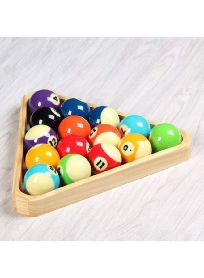 Wood Billiard Triangle Rack 8-Ball Triangle Billiards, 8-Ball Rack, Hardwood Triangle, Holds Standard