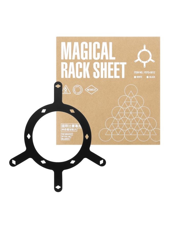6-Piece Magic Billiard Ball Rack 22.50x1x21.5cm