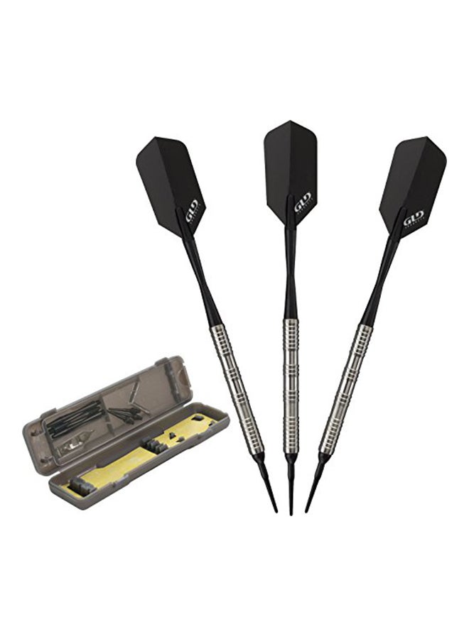 Pack Of 3 Tungsten Soft Tip Darts With Travel Case