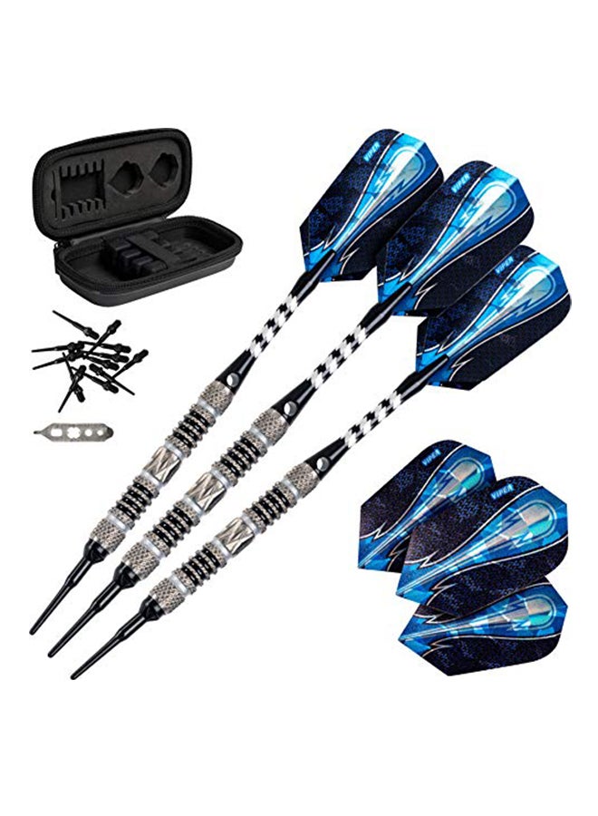 Set Of 3 Soft Tip Darts With Storage Case 6.1 x 2.4 x 2.4inch