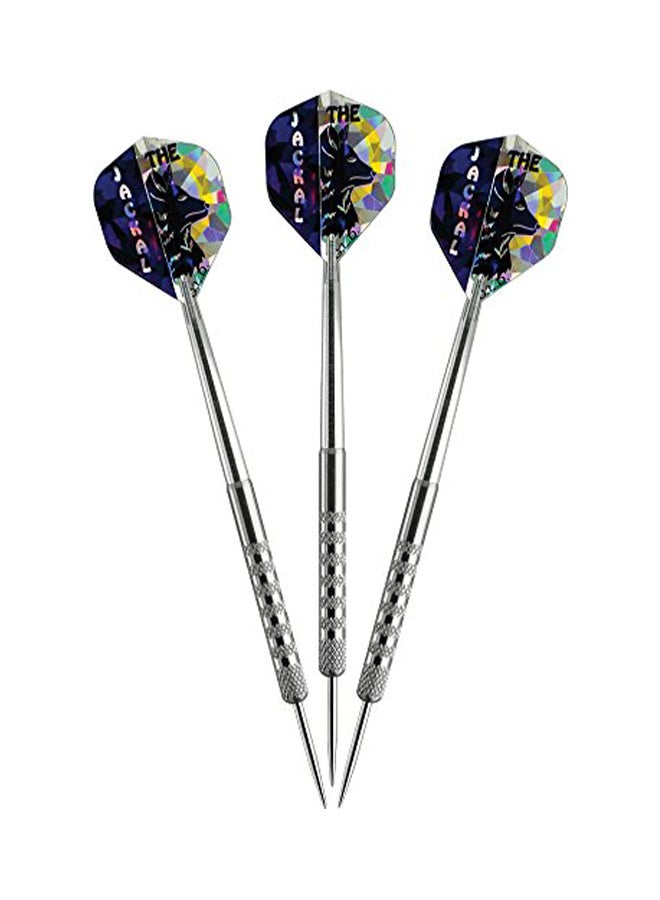 3-Piece Jackal Tungsten Steel Tip Darts Set 24grams